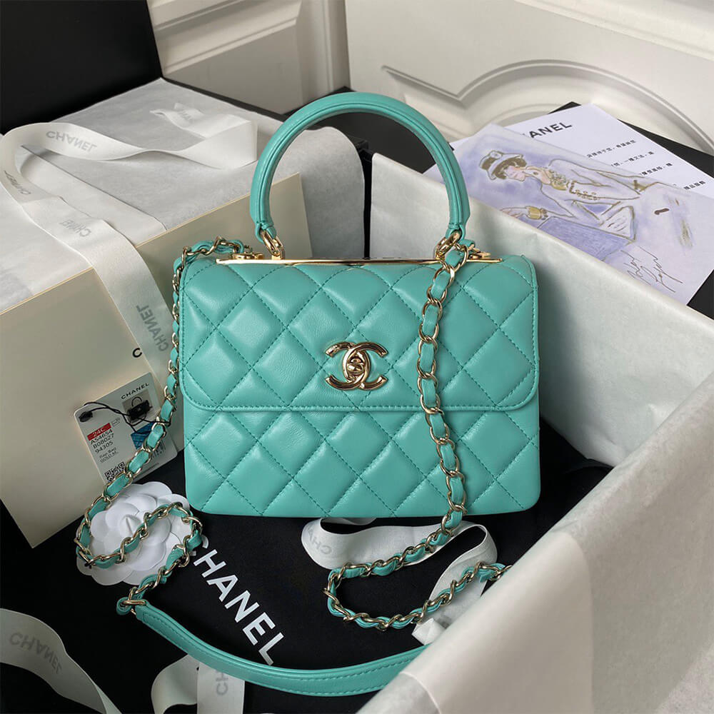 Ch**el Mini Flap Bag with Top Handle