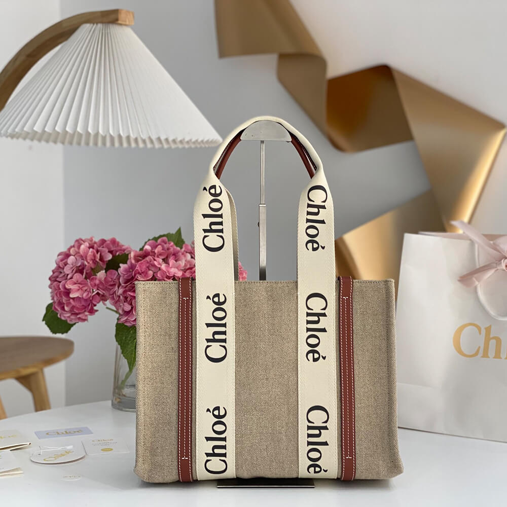 Ch10e woody tote bag in linen