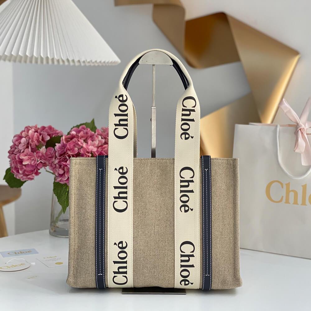Ch10e woody tote bag in linen