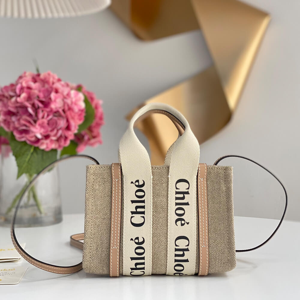 Ch10e mini woody tote bag in linen