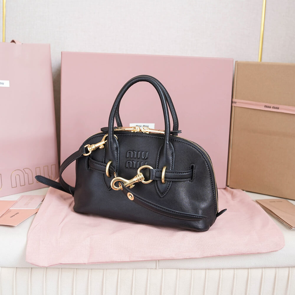 M1um1u Aventure small nappa leather top-handle bag(HIGH-END GRADE)