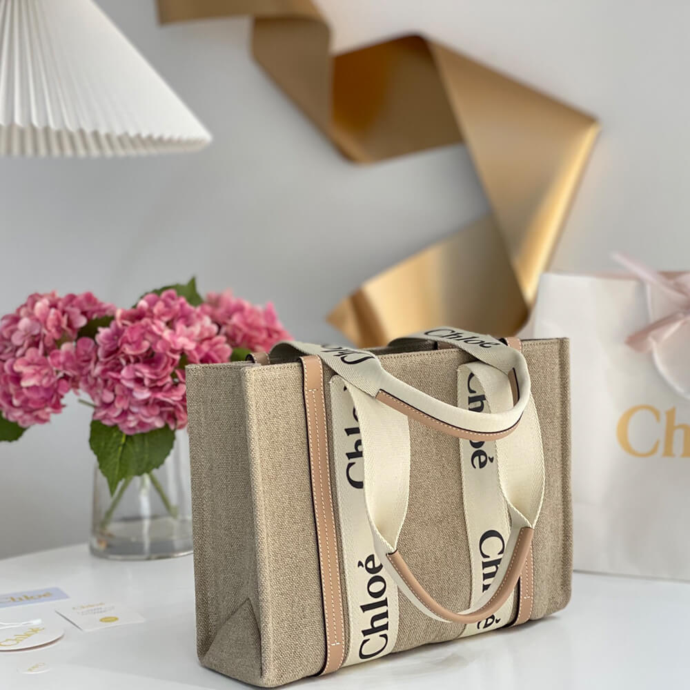 Ch10e woody tote bag in linen
