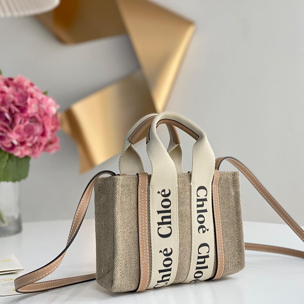 Ch10e mini woody tote bag in linen