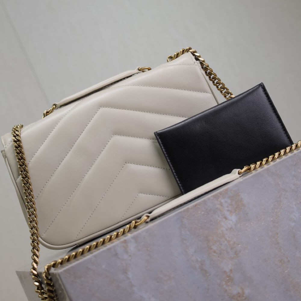 Y51 LOULOU small in MATELASSÉ lambskin