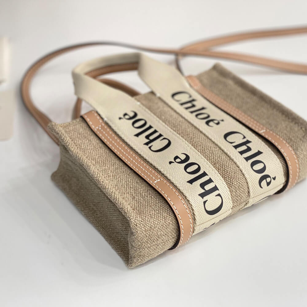 Ch10e mini woody tote bag in linen