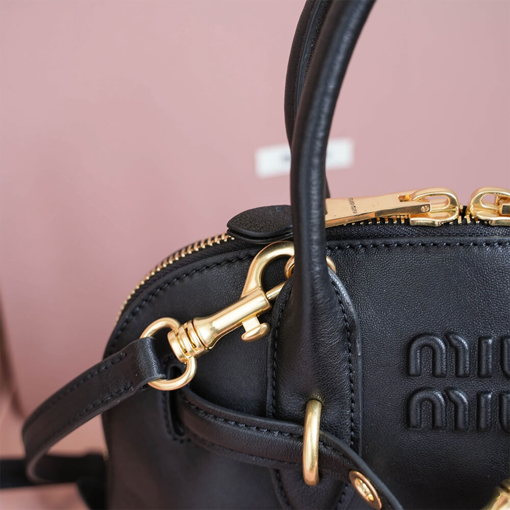 M1um1u Aventure small nappa leather top-handle bag(HIGH-END GRADE)
