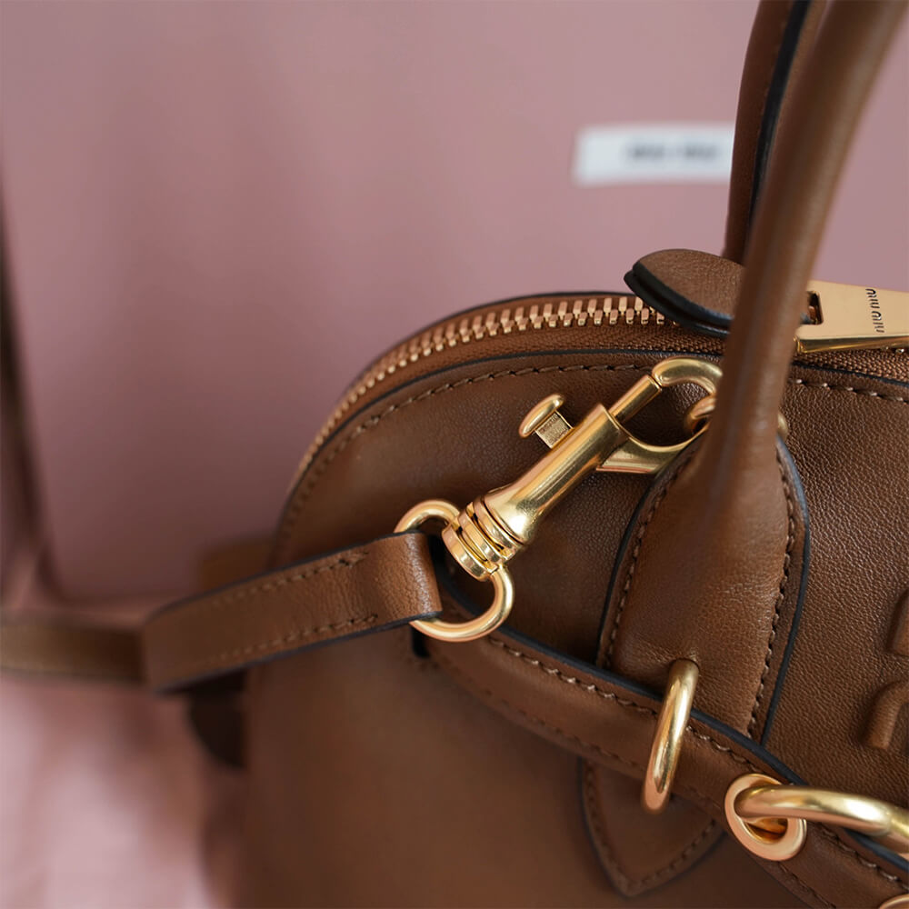 M1um1u Aventure small nappa leather top-handle bag(HIGH-END GRADE)