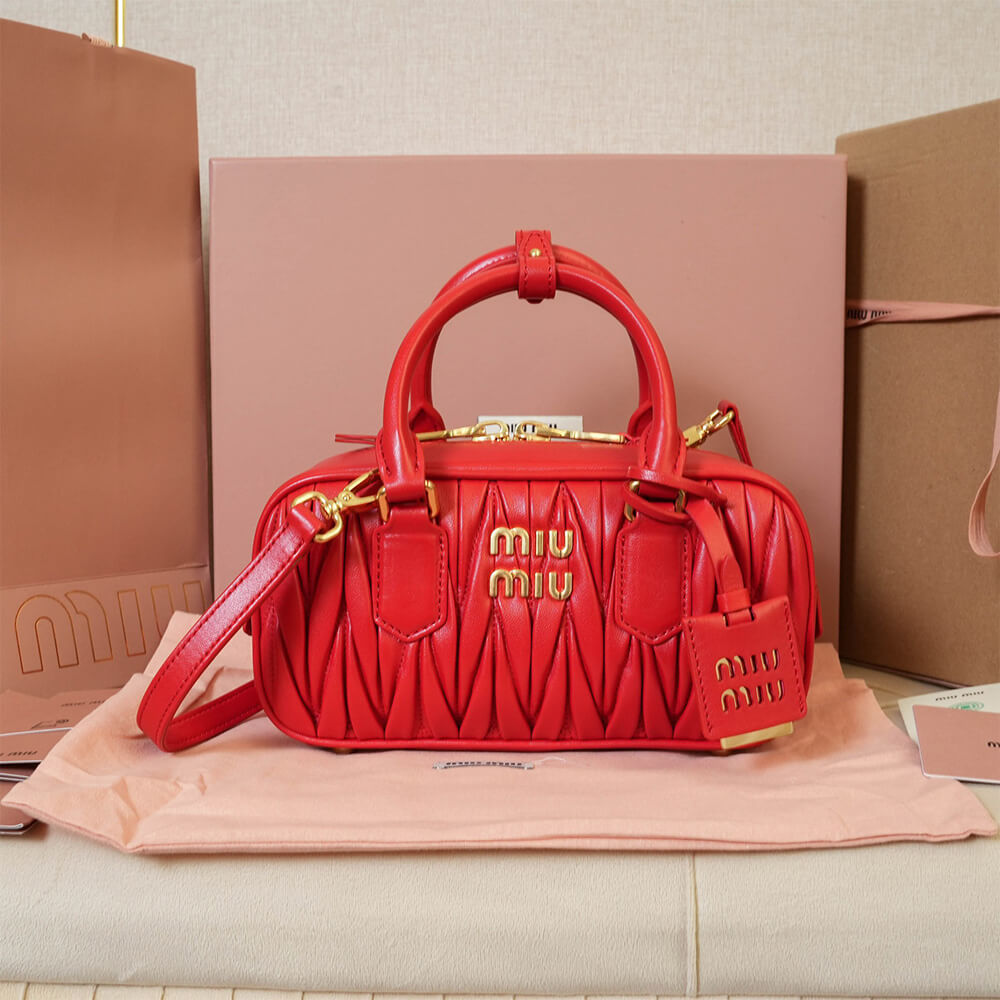 M1um1u Large Arcadie matelasse nappa Bag(HIGH-END GRADE)